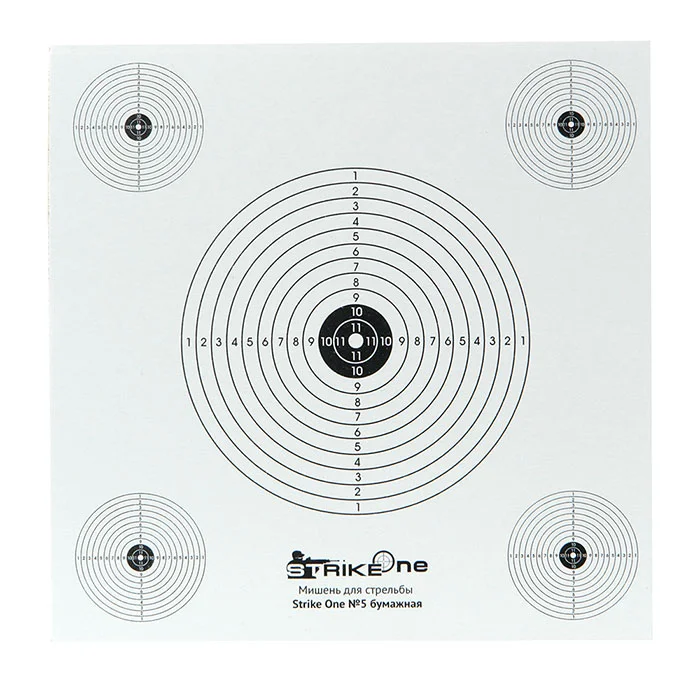 Мишень для стрельбы Strike One №5 бумажная (100 шт)