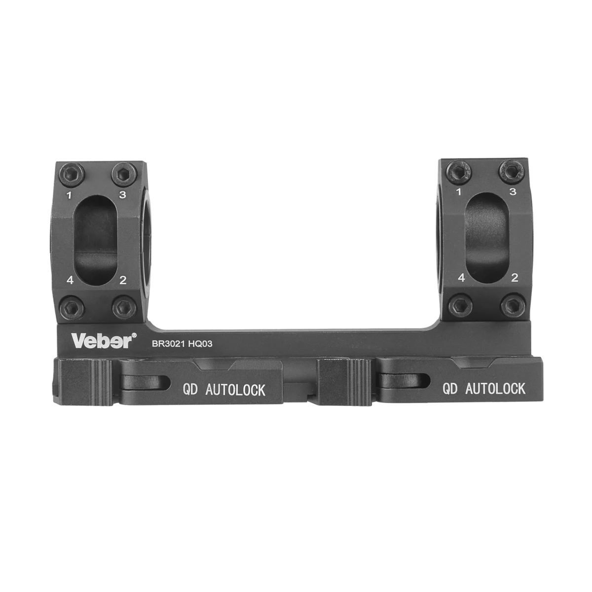 Моноблок для прицела Veber BR3021 HQ03 быстросъемный на Weaver