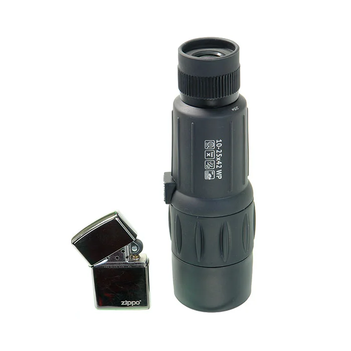 Монокуляр Veber 10-25x42 WP черный