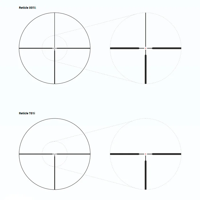 Оптический прицел Jaeger 1-4х24 с меткой  T01i (23025 T01i)