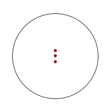 Прицел коллиматорный Veber Пневматика 1x40 3RD