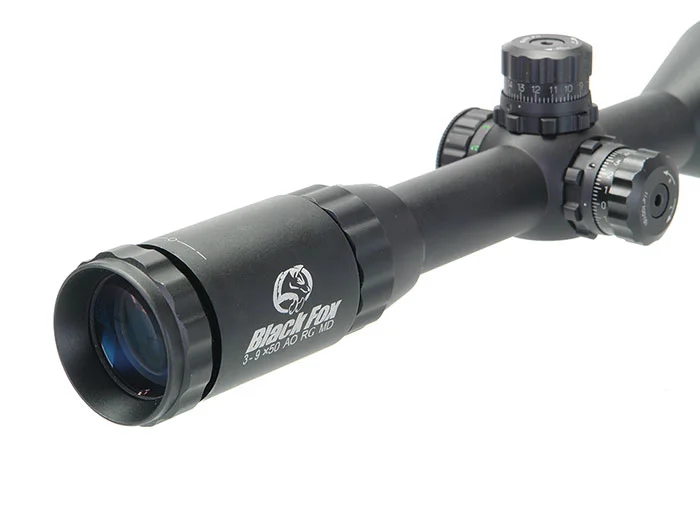 Прицел оптический Veber Black Fox 3-9x50 AO RG MD