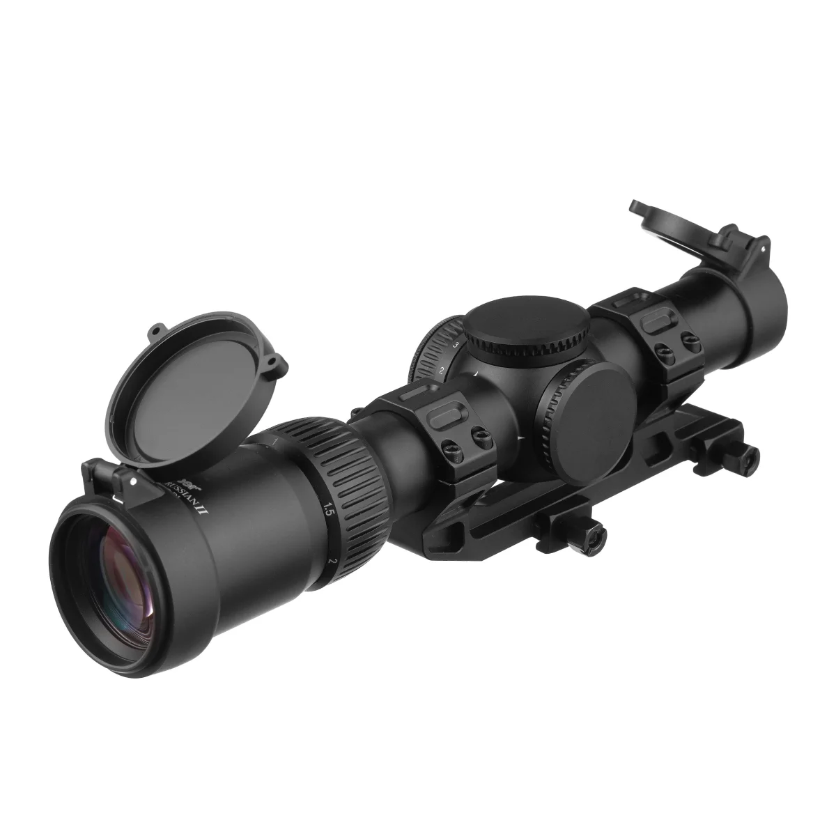 Прицел оптический Veber Black Russian II 1-10x24 IR D1 с креплением
