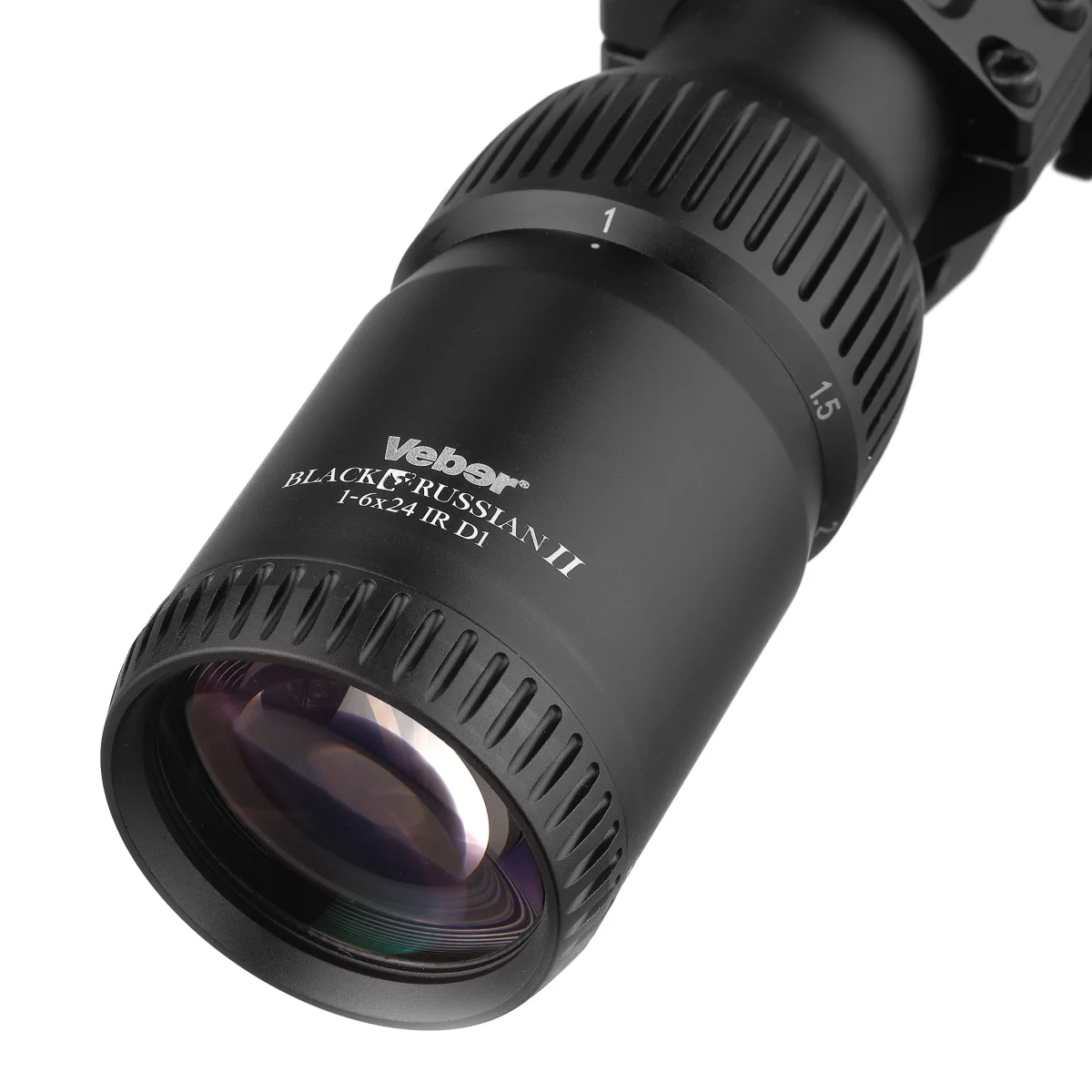 Прицел оптический Veber Black Russian II 1-6x24 IR D1 с креплением