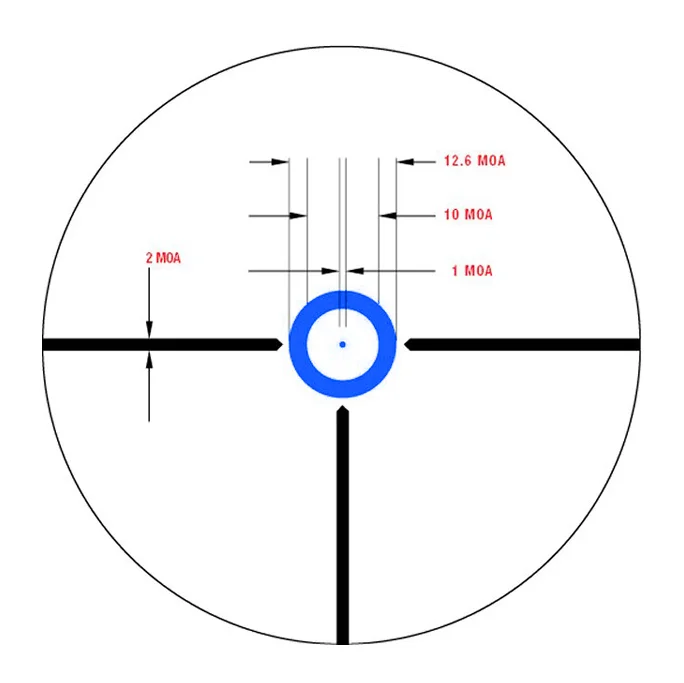 Прицел оптический Veber Wolf 1,25-4,5x26 IR DnD Загонник