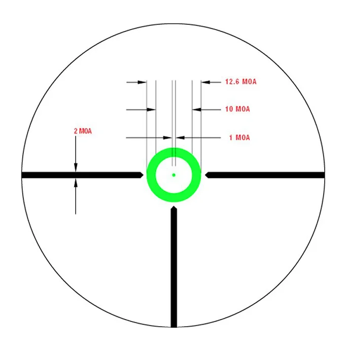 Прицел оптический Veber Wolf 1-6х24 GB FD07 (DnD) Загонник