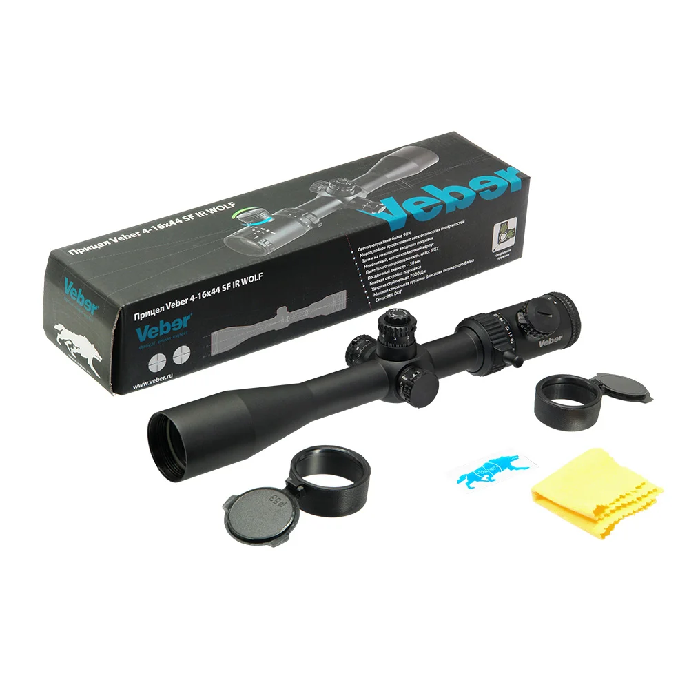 Прицел оптический Veber Wolf 4-16x44 SF IR