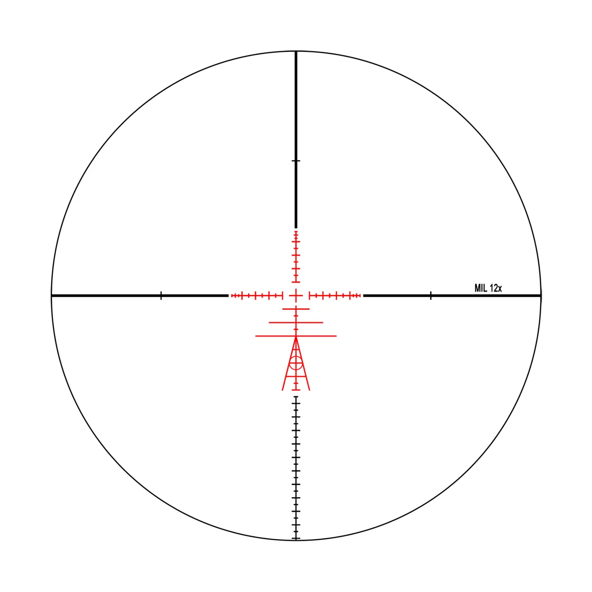 Прицел оптический Veber Wolf Alfa 3-12x42 SF TR2
