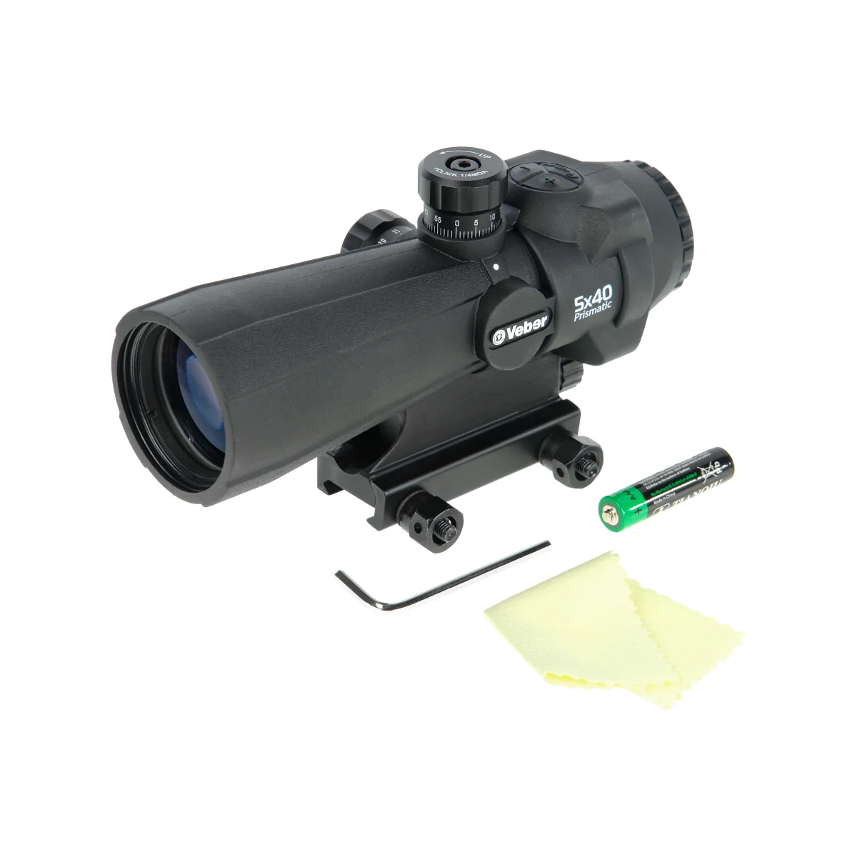 Прицел оптический Veber Wolf Prismatic 5х40 RGB