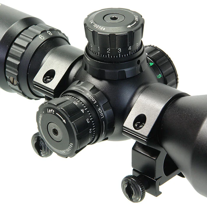 Прицел Veber Black Fox 3-9x42 RG MD с кольцами на Weaver