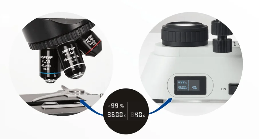 Прямой микроскоп Soptop EX30