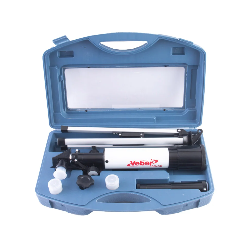 Телескоп Veber 360/50 рефрактор в кейсе (уценка 04)