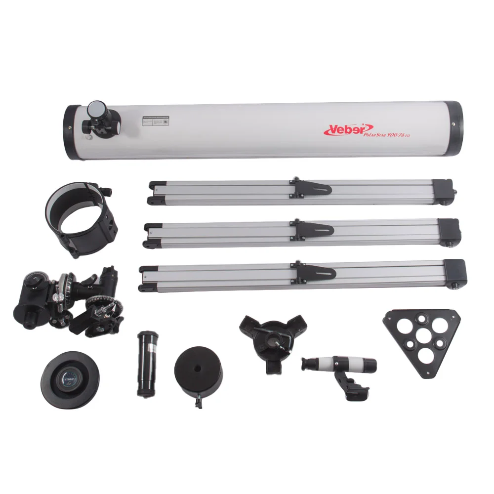 Телескоп Veber PolarStar 900/76 EQ рефлектор (уценка 01)